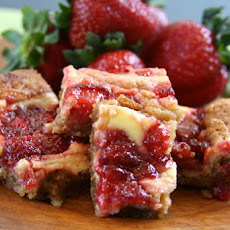 Strawberry Cheesecake Blondies