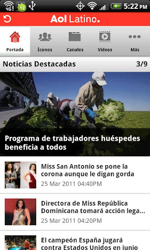 aol-latino for android screenshot