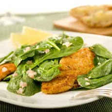 Parmesan-crusted Chicken & Spinach Salad