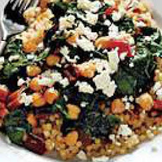 Couscous with Swiss Chard, Raisins and Feta