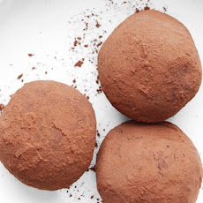 Raspberry-Peanut Butter Chocolate Truffles With Cocoa Powder