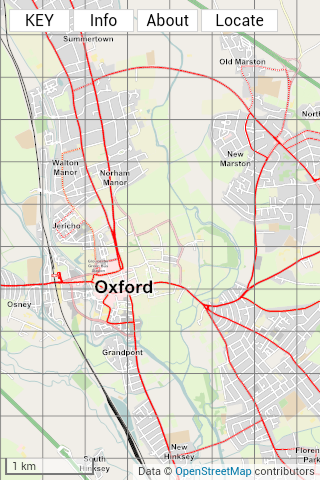Android application Oxford Bus Map screenshort