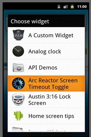 Arc Reactor Screen Timeout