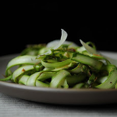 Shaved Asparagus and Mint Salad