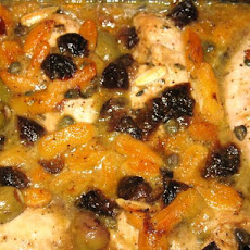 Mediterranean Chicken With Dried Apricots & Prunes
