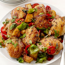 Broiled Chicken With Peppers