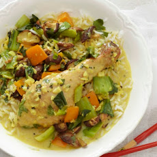 Poulet's One-Pot Coconut Chicken over Jasmine Rice