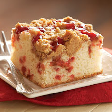 Strawberry Coffee Cake with Peanut Butter Streusel