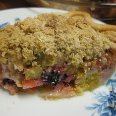 Sour Cream Rhuberry Pie