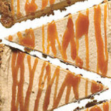 Peanut Butter Pretzel Tart with Caramel Drizzle