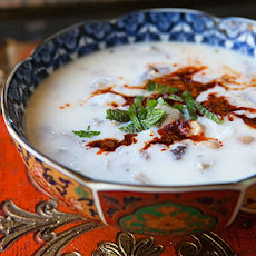 Spicy Turkey Soup with Yogurt, Chickpeas, and Mint