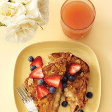 Cornflake Crusted Banana Stuffed French Toast