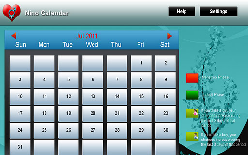 Nino Calendar for tablet