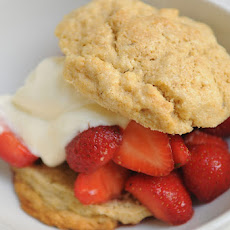 Strawberries with Lavender Biscuits