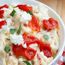 Roasted Red Pepper and Feta Mashed Potatoes