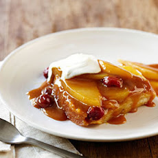 Caramel Pear and Cranberry Pudding Cake