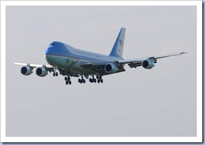 Air Force One Landing @ GSP (Gwinn Davis - Gville News)