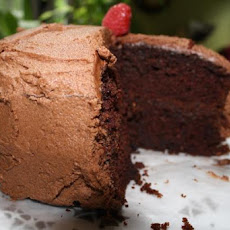Chocolate Raspberry Mocha Layer Cake