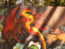Red Dragon Mural