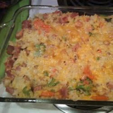 Ham and Rice Bake
