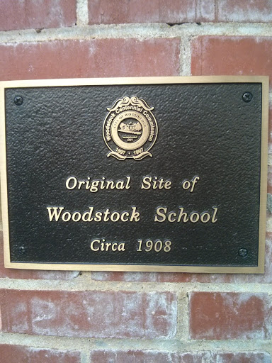 Original Site of Woodstock School 1908 Plaque