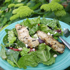 BBQ Chicken With Greek Salad