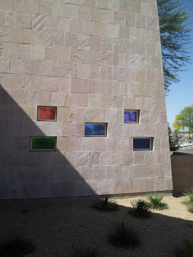 Colorful Glass Stone Wall
