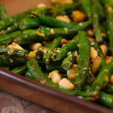 Stir-Fried Green Beans with Lemon, Parmesan, and Pine Nuts