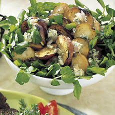 Grilled Potato Salad with Watercress, Green Onions, and Blue Cheese Vinaigrette