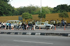 crowd clearing along jln tun razak crowd clearing along jln tun razak