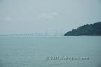 Penang bridge seen from the ferry Penang bridge seen from the ferry
