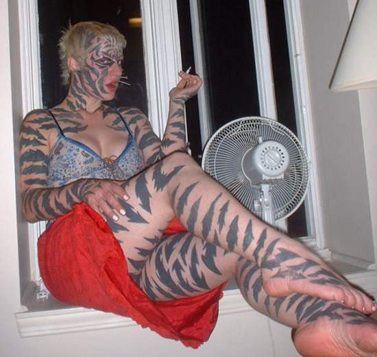 animals tattoo,girls tattoo,tiger tattoo