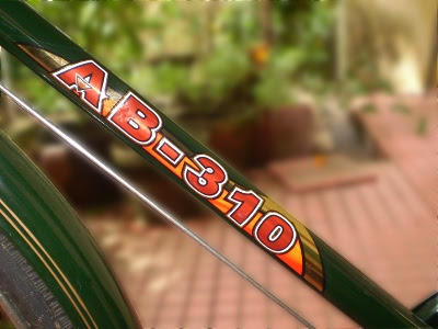 Bicycle frame with beautiful logo
