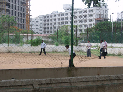 une partie de cricket