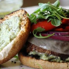 Grilled Portobello and Arugula Burgers