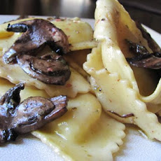 Ravioli With Mushrooms and Sage in Browned Butter