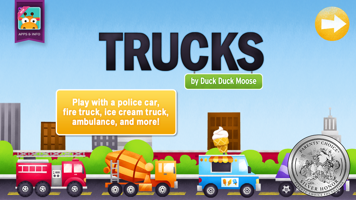 Android application Trucks by Duck Duck Moose screenshort