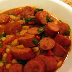 Kielbasa With Tomatoes and White Beans