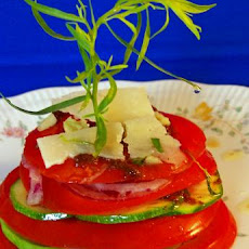 Stacked Tomatoes With Tarragon Infused Oil