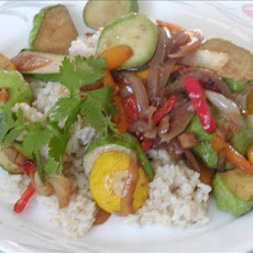 Baby Squash Stir Fry------