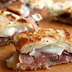 Prosciutto and Brie Sandwiches with Rosemary Fig Confit
