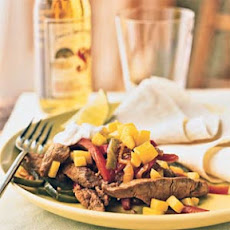 Pork Fajitas with Mango