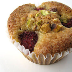 Pistachio and Raspberry Cupcakes, for Gretta