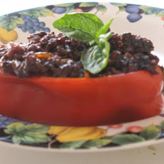 Thai Stuffed Poblano or Green Bell Peppers