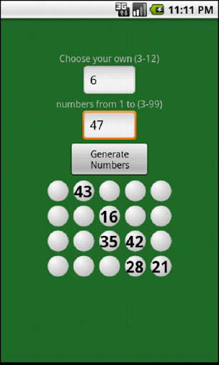 Lottery Numbers