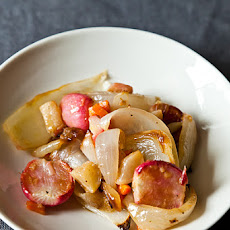 Roasted Spring Root Vegetables with Horseradish-Thyme Butter