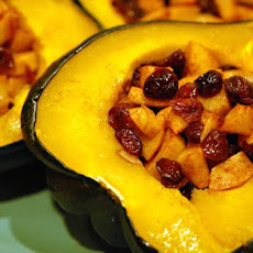 Acorn Squash With Cranberry Apple Stuffing