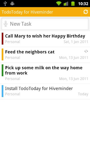 TodoToday for Hiveminder