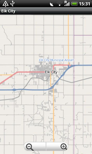 Elk City OK Street Map