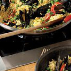 Saffron Pilaf Mussels One-Pot